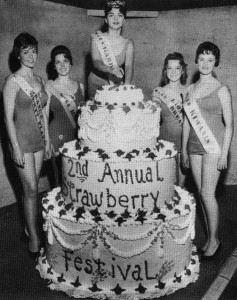 1959 2nd annual Garden Grove Strawberry Festival cake 