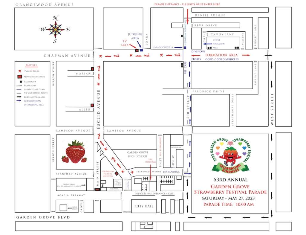 Maps, Parking, Etc. Garden Gtove Strawberry Festival
